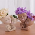 thumbnail image 4 of Flower Arrangement Flower Pot,Double Headed Human Flower Double Headed Human Flower Pot Double Headed Human Resin Crafts Smooth Operation, 4 of 10