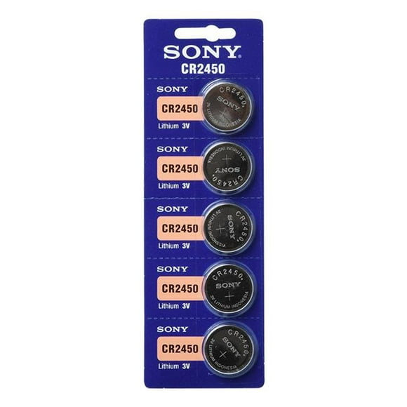 Sony CR2450-5 ECR Lithium Coin Battery - Pack of 5