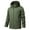 Army Green, variant on Brondbend Rain Jacket Men Waterproof Men's Solid Color Outdoor Climb Sport Run Pocket Zipper Long Sleeved Hooded Jacket Loose Fit Fall Winter Mountaineering Fashion,Army Green