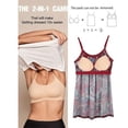 thumbnail image 4 of MISS COCOLI Camisole with Built in Bra for Women Plus Size Casual Loose Tank Tops Sleeveless Shirts Flowy Adjustable Strap, 4 of 6