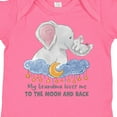 thumbnail image 4 of Inktastic My Grandma Loves Me to the Moon and Back Elephant Family Boys or Girls Baby Bodysuit, 4 of 5