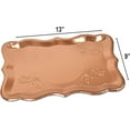 thumbnail image 3 of 10 Rose Gold Rectangle Trays for Elegant Dessert Table Serving Parties 9" x 13" Heavy Duty Disposable Paper Cardboard for Platters, Cupcake Display, Birthday Party, Dessert, Weddings & More Food Safe, 3 of 4