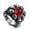 Red, variant on Mens Stainless Steel Ring with Exaggerated Skull and Yellow Eye Vintage Punk Ring for Men Fashion Ring Cool Ring