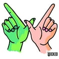 thumbnail image 2 of Men's Wicked Elphaba and Glinda Hands  Graphic T-Shirt, 2 of 5