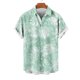 thumbnail image 3 of Mens Casual Manga Corta Botón Abajo Camisas Turndown Cuello Hawaii Impresión Botón Camisa Cardigan, 3 of 5