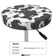 thumbnail image 4 of Disketp Black And White Sheeps Funda Redonda para Taburete, Funda de Cojín para Silla de Bar Suave y Elástica-14 inch, 4 of 7