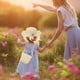 thumbnail image 2 of 2Pcs Bolso de moda Niños Daisy Sun Hat Niñas Verano Playa Sombrero Wave Sombrero de paja Topee Niños Sombrero y bolso para niñas (Blanco lechoso), 2 of 6