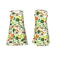 thumbnail image 7 of Naloa Vegetables2 Print Women's Summer Spring Casual Beach Sundress,Vacation Sleeveless Tank Crewneck Loose Dresses, 7 of 7