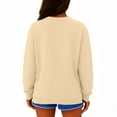 thumbnail image 3 of Lumtrix Oversized Sweatshirts for Women Cotton Long Sleeve Casual Tops Crewneck Pullover Sweat Shirts Fall Fashion Clothes Beige M, 3 of 3