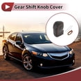 thumbnail image 2 of Cubierta de pomo de cambio de marcha Unique Bargains para automóvil, protector de mango de cambio para Acura ZDX 2010-2012, cuero sintético negro y marrón, 2 of 6
