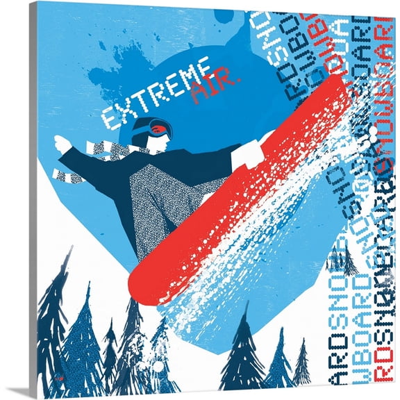 Great BIG Canvas | "Extreme Air I" Canvas Wall Art - 16x16