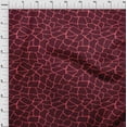 thumbnail image 3 of oneOone Cotton Silk Maroon Fabric Giraffe Animal Skin Quilting Supplies Print Sewing Fabric By The Yard 42 Inch Wide, 3 of 4