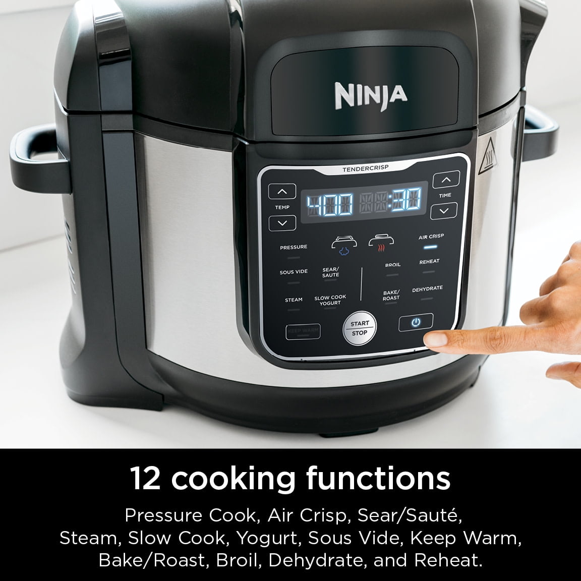 Ninja Foodi 10-in-1, 8 Quart XL Pressure Cooker Air Fryer Multicooker,  OS401 
