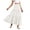 White, variant on Maxi Flowy Skirts for Women Summer High Waisted A Line Tiered Pleated Cute Boho Long Skirt