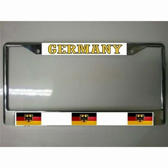 212 Main LPO1695 German Flag Photo License Plate Frame, Free Screw Caps