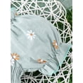 thumbnail image 4 of Zehjuhan Baby's Flower All-over Print Shirred Bodysuit With Headband, Lovely Puff Sleeve Triangle Onesie, Toddler & Infant Girl's Clothing, 4 of 7
