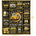 thumbnail image 2 of Bus Driver Gifts Blanket,Bus Driver Appreciation Gifts, School Bus Driver Gifts for Men Women, Birthday Gifts for Bus Driver, Thank You for School Bus Driver Back to School GiftsThrow Blanket 50"x60", 2 of 6
