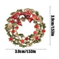 thumbnail image 3 of Xecvkr Christmas Tree Brooch Pin Alloy Wreath Corsage Festive Accessories Multicolor Metal Holiday Gift 1.53in 1pc, 3 of 6