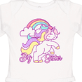 thumbnail image 4 of Inktastic Big Sister Unicorn Girls Long Sleeve Baby Bodysuit, 4 of 5