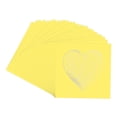 thumbnail image 3 of Yellow Picture Frame Mat for 6x6 Frames - Heart Opening for 3x3 Photos - 25 Mats, 3 of 7