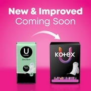 U by Kotex Clean & Secure Ultra Thin Pads with Wings, Heavy Absorbency, 44 Count
