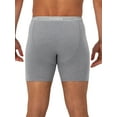 thumbnail image 4 of Hanes Men's Value Stretch Boxer Brief Underwear, Assorted, 3-Pack, 4 of 7