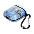 thumbnail image 1 of Funda para auriculares compatible con funda de ABS para auriculares IOS 1/2 con llavero con hebilla colgante y apertura para cargar, 1 of 8