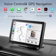 thumbnail image 3 of Monitor Haudio portátil de 7" con CarPlay y Android Auto inalámbricos 1080p, 3 of 7