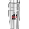 thumbnail image 2 of Big Bang Theory Logo THERMOS STAINLESS KING Stainless Steel Travel Tumbler, Vacuum insulated & Double Wall, 16oz, 2 of 7