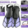 CAPAS Snorkel Mask Fins Set, Travel Size Snorkeling Gear for Adults