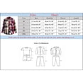 thumbnail image 2 of Mens Casual Button Down Shirts Fashion Fashion Color Block Lapel Sanding Plaid Print Long Sleeve Jacket Top Holiday Wear, 2 of 7