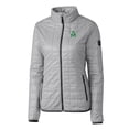 thumbnail image 2 of Women's Cutter & Buck Gray Marshall Thundering Herd Vault Rainier PrimaLoft Eco Insulated Full-Zip Puffer Jacket, 2 of 3