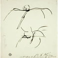thumbnail image 2 of Benjamin Robert Haydon 15x15 Black Ornate Wood Framed Double Matted Museum Art Print Titled - Sketches Related to Painting of Marcus Curtis, 2 of 5