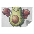 thumbnail image 6 of Avocado Mascot Travel Blanket Pillow Compact Foldable Airplane Throw Blanket with Trolley Sleeve for Travel Camping, 6 of 8
