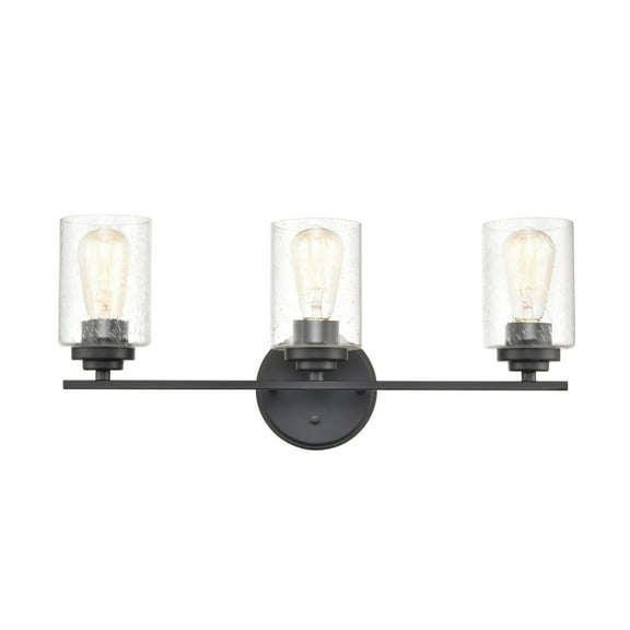 3 - Light Matte Black / Black Wall Sconce
