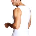 thumbnail image 2 of Insta Slim - Camiseta sin mangas para hombre, compresión adelgazante, moldeador de cuerpo, control de abdomen (blanco-grande), 2 of 5
