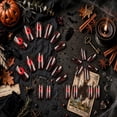thumbnail image 2 of Halloween Press On Nails Medium 24Pcs, Horror Red Eye Stitching Fake Nails, Long Almond Shape with Bold Bloodshot Eye and Stitch Pattern, Glossy Finish Reusable False Nail Tips for Women, 2 of 7