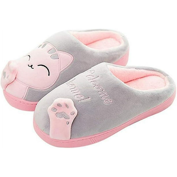Zapatillas para mujer Invierno Algodón Cálido Zapatilla Interior Zapatos de piel sintética Rojo Verde Cocina, Decoración y Otros