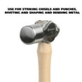 thumbnail image 4 of GreatNeck Ball Peen Hammer with Hickory Handle, 8 oz, 4 of 11