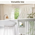 thumbnail image 5 of 196.8 in Flexible Curtain Track with 30 Hooks 30 Rollers 15 Brackets, Bendable Ceiling Curtain Track for Bay Window, U-Shaped Curtain Tracks for RV, Room Divider, Shower, 5 of 5