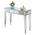 thumbnail image 5 of UrbanPro Modern Glass One-Drawer Desk/Console Table in Silver, 5 of 10