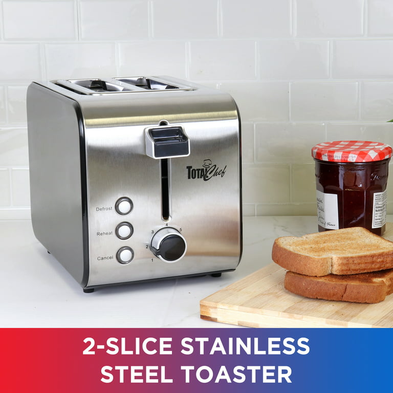 Kitcheniva Stainless Steel 2 Slice Toaster with Extra-Wide Slots, 1 Pcs -  Smith's Food and Drug