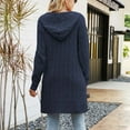 thumbnail image 6 of Black and Friday Deals 2023 Lindreshi Cardigan Sweaters for Women Lightweight Clearance Women's Fashion Top Cardigan Pocket Medium and Long Term Outwear Long Sleeve Coat, 6 of 9