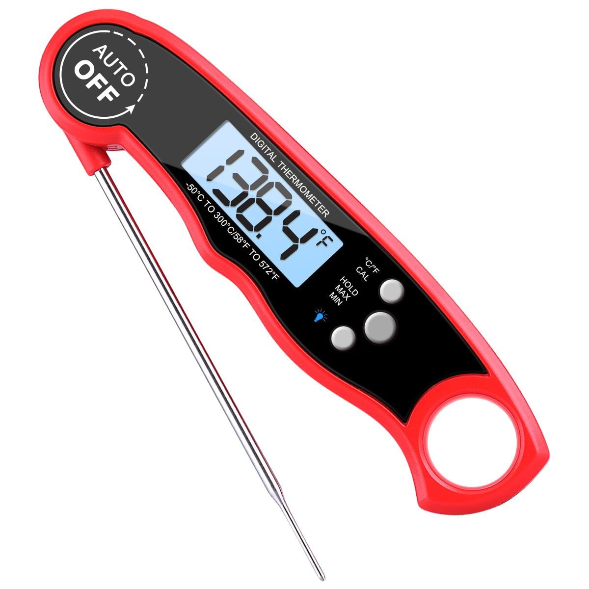 Digital Meat Thermometer, Waterproof Instant Read Cooking Thermometer