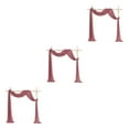 thumbnail image 1 of Ruiboury Wedding Arch Drapes Add Romantic Atmosphere With Wide Application Wedding Arch Draping Fabric Polyester Wedding Valance hawksbill turtle red 3Set, 1 of 6