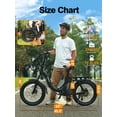 thumbnail image 6 of ESKUTE D200 Electric Bike for Adults 750W Peak Motor 19.8 Mph, Folding 20x3 Inch Fat Tire E‑Bike, 48V 10.4Ah Up to 55 Miles, with 7‑Speed Step‑Through Cargo Fold E Bicycle, NFC Unlock Black, UL2849, 6 of 9