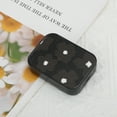 thumbnail image 5 of Unique Bargains 1 Set Contact Lens Case Flowers Rectangular Lens Storage Case Black, 5 of 5