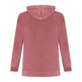 thumbnail image 5 of Kiijoy Teen Girl's Velvet Hoodie Solid Color Pullover Hooded Sweatshirt, Sizes 14-15, 5 of 5