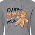 thumbnail image 4 of Inktastic Official Cookie Tester Cute Gingerbread Long Sleeve T-Shirt, 4 of 5