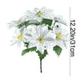 thumbnail image 3 of Wooowa 7-Stem Artificial Flower Arrangement - Versatile Faux Florals for Home Bedroom Shelf Bathroom Countertop Table Decor, 3 of 7